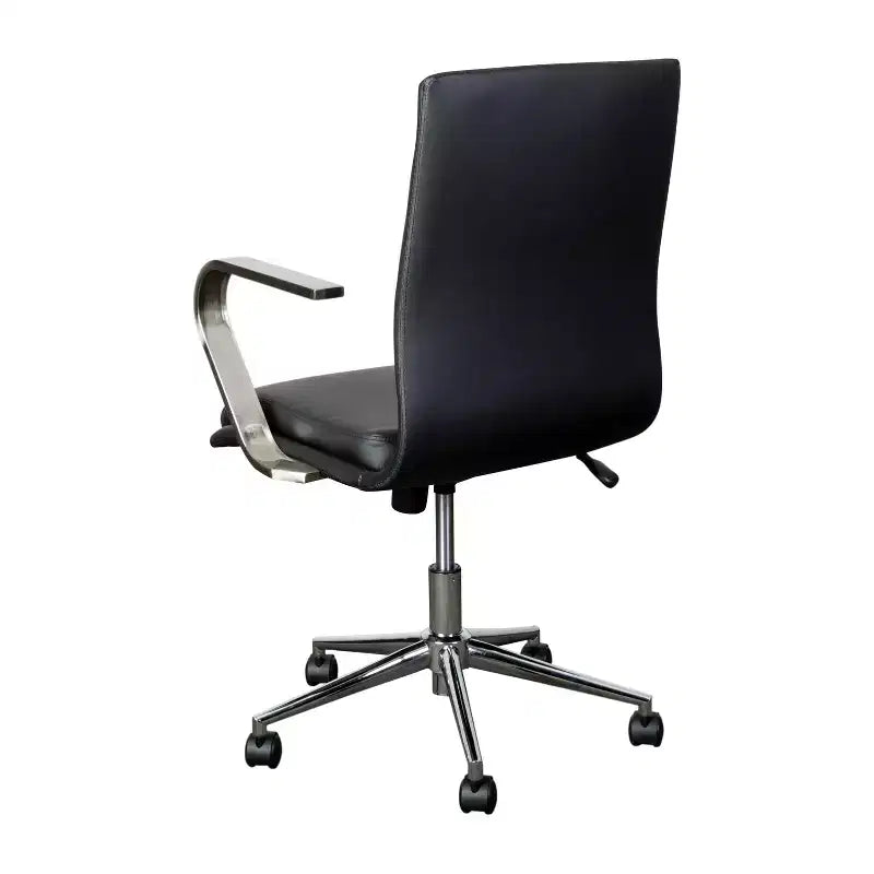 Chaise de bureau de direction rembourrée à dossier mi-haut