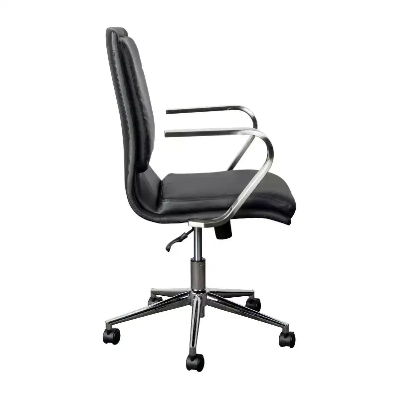 Chaise de bureau de direction rembourrée à dossier mi-haut