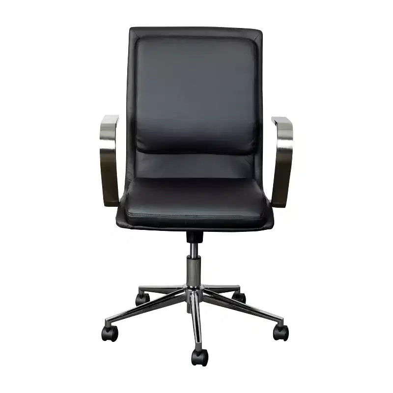 Chaise de bureau de direction rembourrée à dossier mi-haut
