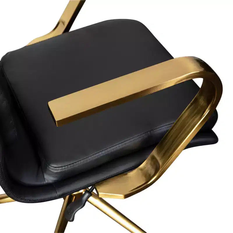 Chaise de bureau de direction rembourrée à dossier mi-haut
