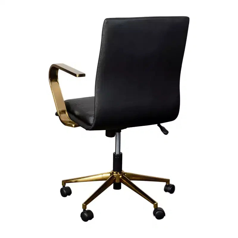 Chaise de bureau de direction rembourrée à dossier mi-haut