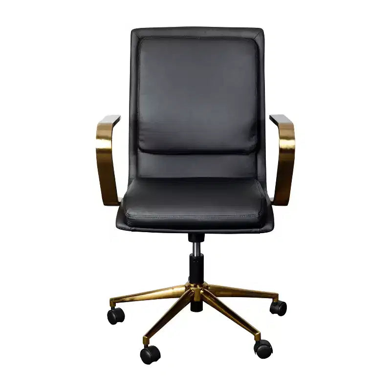 Chaise de bureau de direction rembourrée à dossier mi-haut