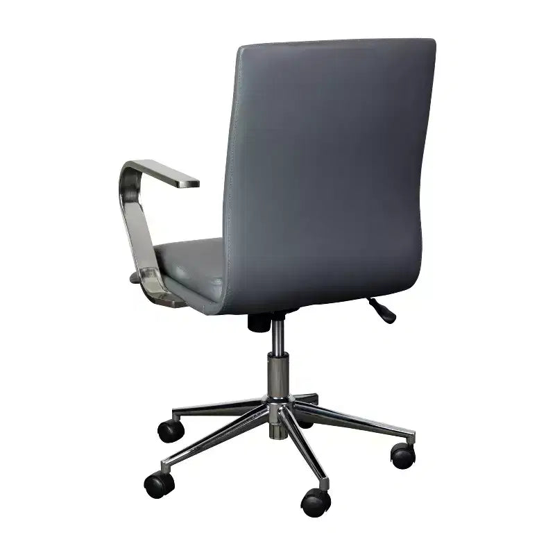 Chaise de bureau de direction rembourrée à dossier mi-haut
