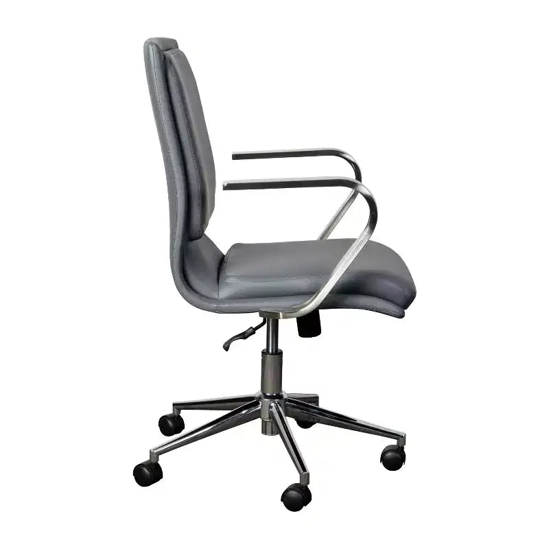Chaise de bureau de direction rembourrée à dossier mi-haut