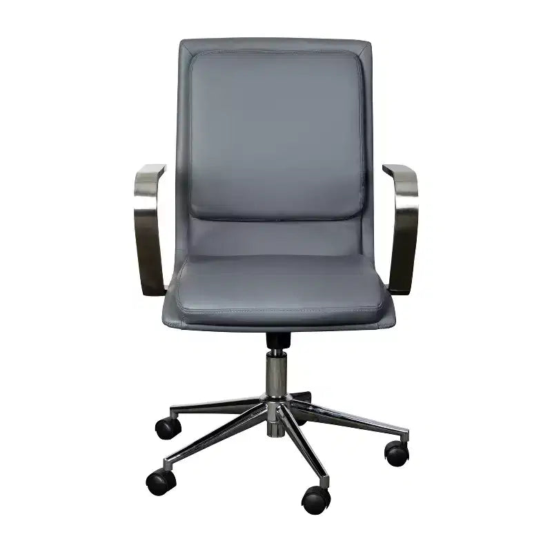 Chaise de bureau de direction rembourrée à dossier mi-haut