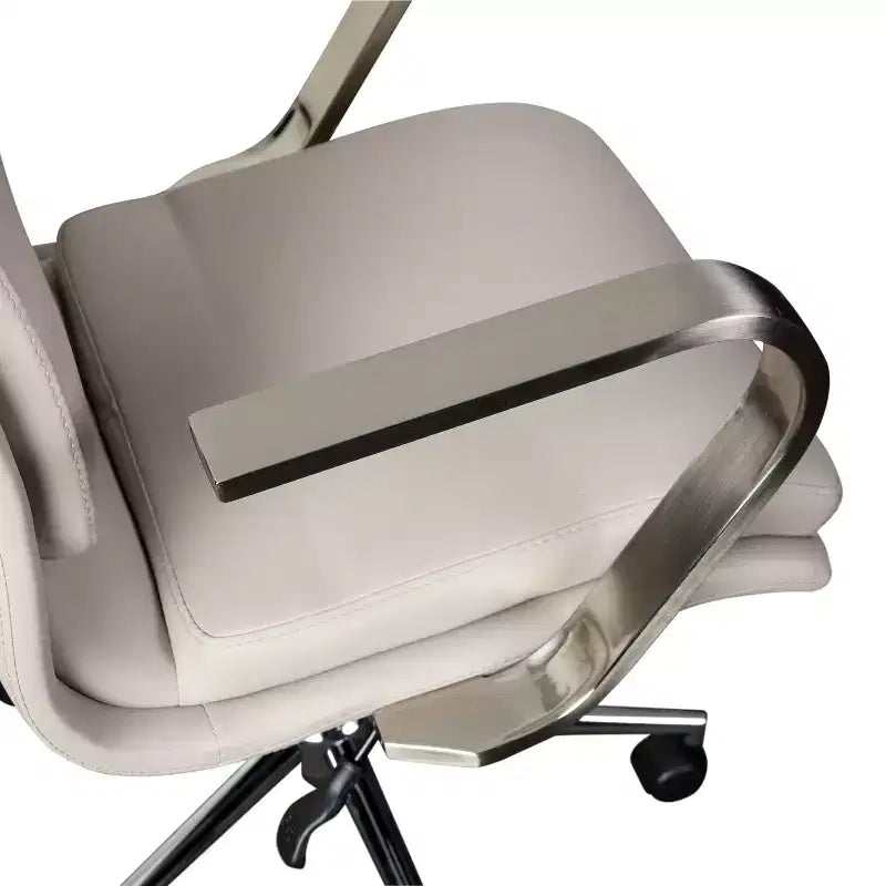 Chaise de bureau de direction rembourrée à dossier mi-haut
