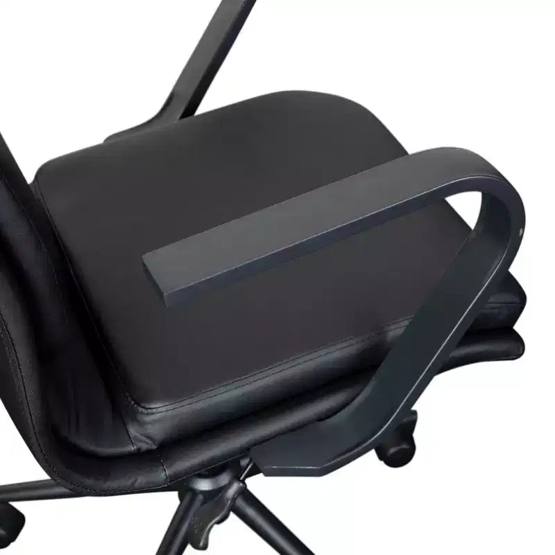 Chaise de bureau de direction rembourrée à dossier mi-haut