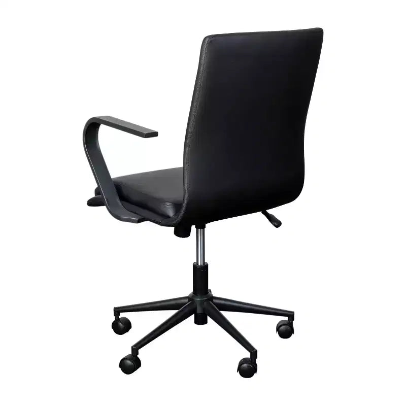 Chaise de bureau de direction rembourrée à dossier mi-haut