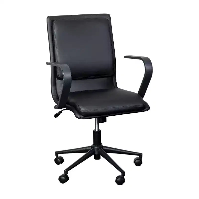 Chaise de bureau de direction rembourrée à dossier mi-haut
