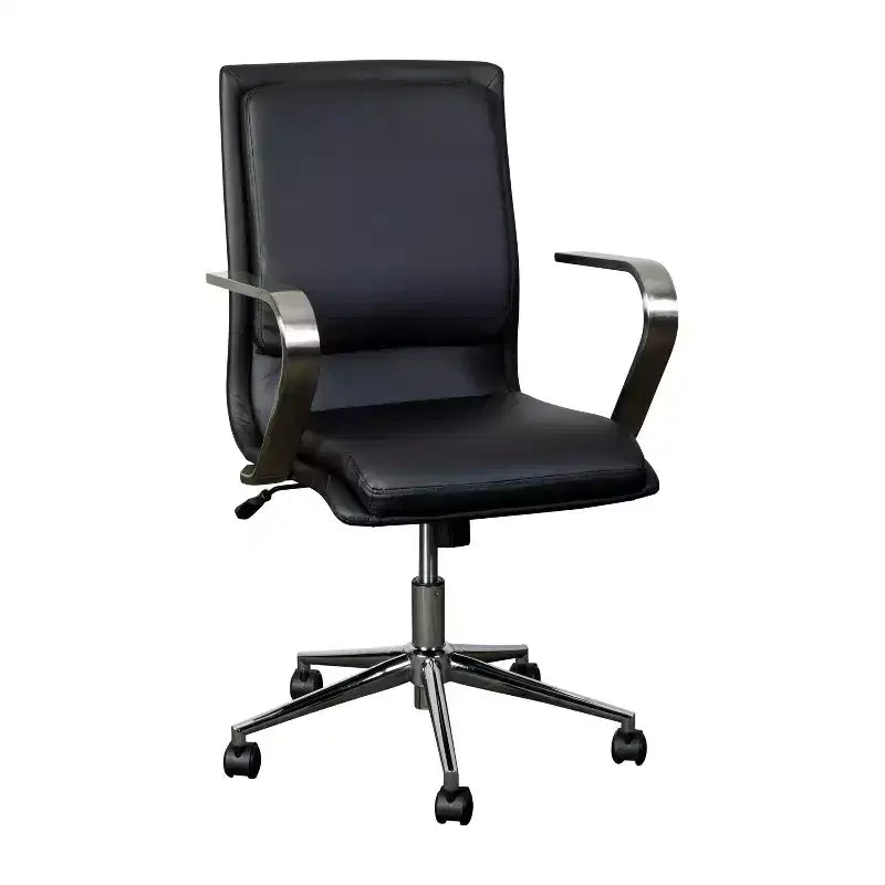 Chaise de bureau de direction rembourrée à dossier mi-haut