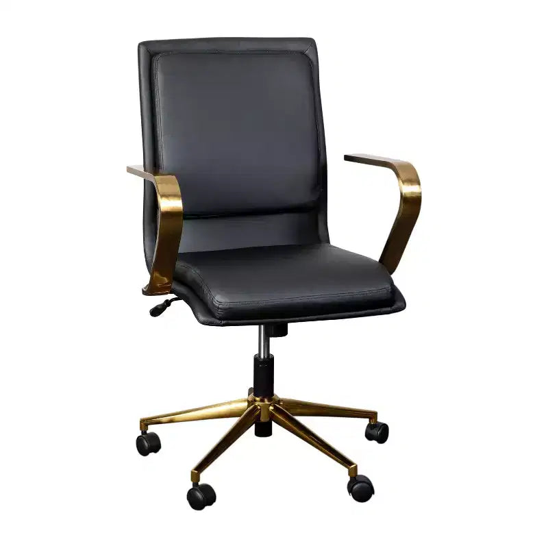 Chaise de bureau de direction rembourrée à dossier mi-haut