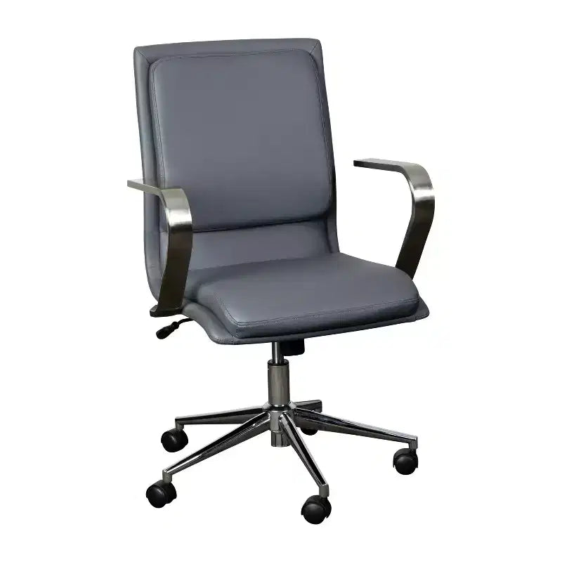 Chaise de bureau de direction rembourrée à dossier mi-haut