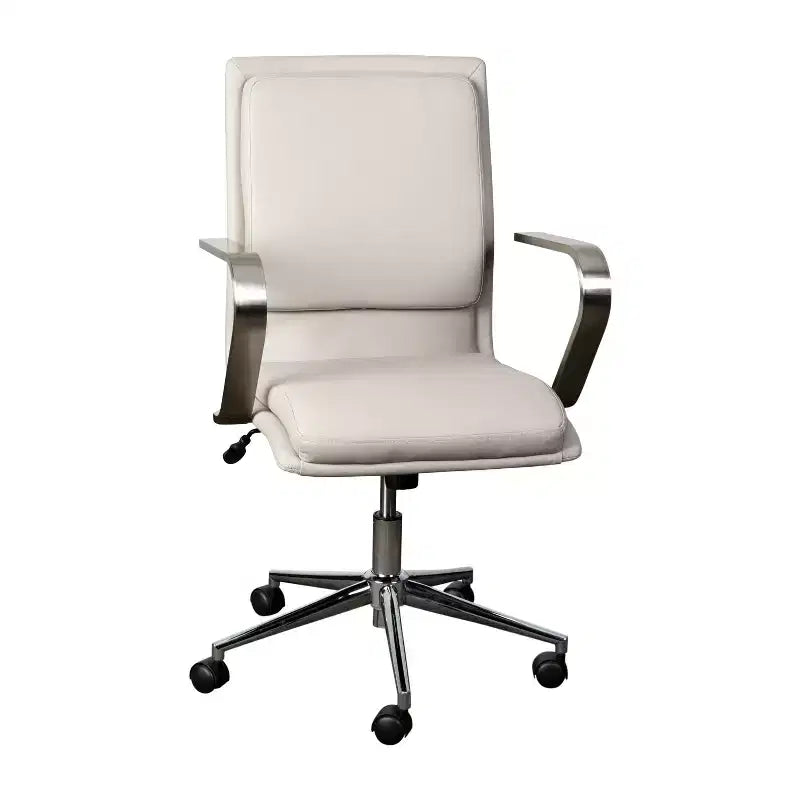 Chaise de bureau de direction rembourrée à dossier mi-haut