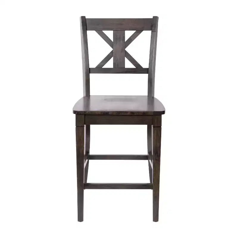 Tabouret de bar moderne en bois de style ferme