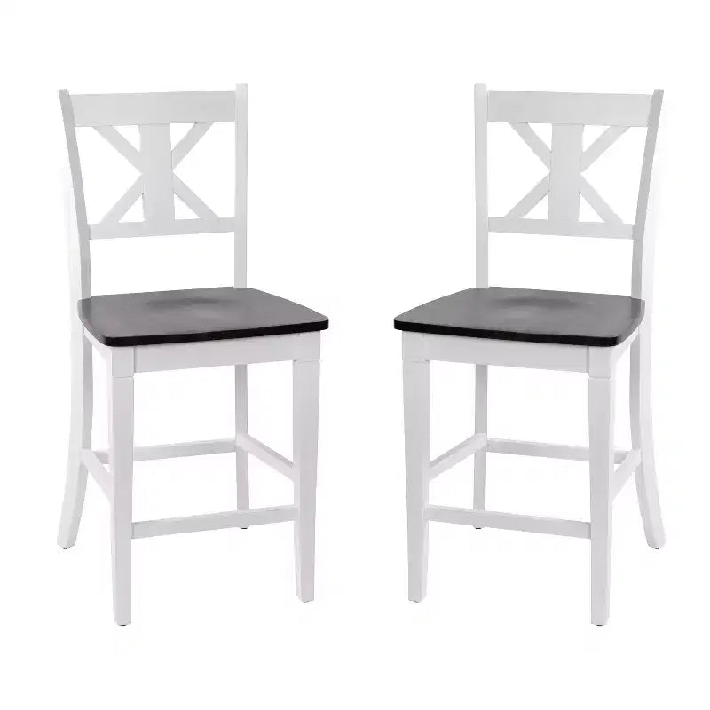 Tabouret de bar moderne en bois de style ferme